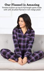 img 2 attached to PajamaGram Womens Pajama Sets - Christmas Pajamas, Plaid Boyfriend, 100% Cotton