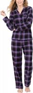 pajamagram womens pajama sets - christmas pajamas, plaid boyfriend, 100% cotton logo