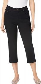 img 4 attached to Women'S Plus Size Petite Stretch Capri Jeans
