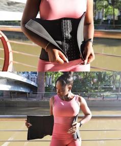 img 2 attached to ASHLONE Latex Zipper Waist Trainer Corset: Sport Cincher For Hourglass Body Shaping Women