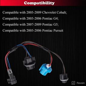 img 1 attached to Worry-free Headlight Wiring: HOPUT 645-205 Headlight Wire Harness Compatible with Chevy Cobalt Pontiac - 1 Set