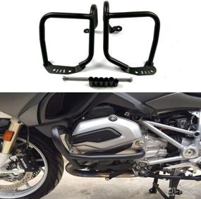 img 4 attached to 🛡️ COPART Motorcycle Engine Guard: Ultimate Protection for BMW R Nine T Scrambler R9T Racer Pure 2014-2022 - Highway Crash Bar Crashbar Frame Protector Slider Bumper