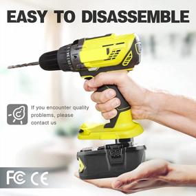 img 2 attached to Power Up Your Ryobi One+ Plus Tools With An 18V Replacement Lithium Ion Battery - Works With P102, P103, P104, P105, P107, P271
