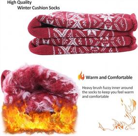 img 2 attached to Stay Warm This Winter With Sunew Unisex Thick Insulated Heated Thermal Socks!