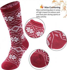 img 1 attached to Stay Warm This Winter With Sunew Unisex Thick Insulated Heated Thermal Socks!