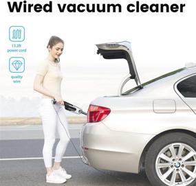 img 3 attached to 🚗 YANTU Car Vacuum Cleaner: High Power 6000PA Black Handheld Portable Corded Small Vacuum for Quick Car Cleaning