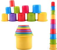 🧩 enhance learning & fun with the new stacking cups: early educational toy for toddlers, bathtub toys featuring numbers & animals game for kids and babies logo