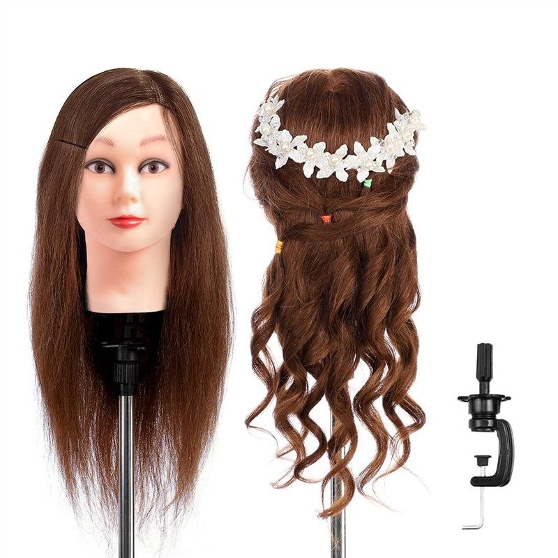 mannequin hairdresser 20 22inches training cosmetology retail store fixtures & equipment 로고
