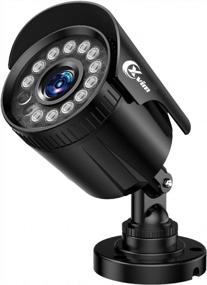 img 1 attached to Камера видеонаблюдения XVIM 1080P HD: защита от непогоды в помещении и на открытом воздухе с 12 ИК-светодиодами и ночным видением 85 футов
