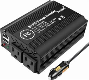 img 4 attached to 🔌 TVNIKD 300W Power Inverter for Car - DC 12V to AC 110V Car Charger with Dual USB Outlets (4.2A) - Car Adapter