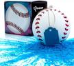 gender reveal baseball - single ball with exploding pink and/or blue powder - choose your color for the perfect boy or girl softball baby reveal party - winsharp logo