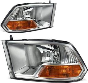 img 4 attached to 🚦 AUTOSAVER88 Headlight Assembly for 2009-2012 Dodge Ram 1500, 2010-2012 Dodge Ram 2500 3500 Pickup Dual Beam Model Headlamp, Chrome Housing, Smoke Lens (Not Suitable for Quad Beam Lights)
