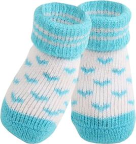 img 1 attached to 🧦 Puppia Sky Blue Angel Heart Socks for Dogs - Set of 4, Medium Size