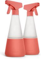 🧴 cleancult glass spray bottle - shatter resistant & dishwasher safe - all purpose cleaning spray bottle with bpa-free plastic nozzle & non-slip silicone sleeve - 16oz, 2 pack - clay | buy now logo