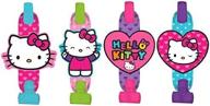 hello kitty rainbow collection blowouts - set of 8 party accessories by amscan (331417) logo