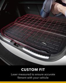 img 1 attached to 🔒 Enhance Protection for your Tesla Model 3 with 3D MAXpider Front Cargo Liner - Custom Fit, All-Weather Kagu Series in Smooth Black Basin