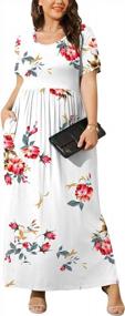 img 3 attached to Plus Size Maxi Dress For Women: BISHUIGE'S Long Summer Dresses With Convenient Pockets In Sizes XL-6X