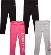 👧 rbx girls active leggings - performance clothing for girls in leggings logo