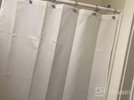 img 1 attached to Hotel Quality Blue Gray Fabric Shower Liner - 2-In-1 72 X 84 Inch Shower Curtain And Liner With 12 Grommet Holes, Waterproof And Machine Washable For Ultimate Bathroom Convenience review by Jason Olguin