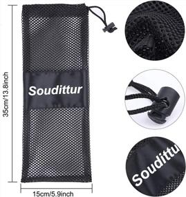 img 2 attached to Ballet Pointe Shoes Women'S Mesh Shoe Bag For Dance Storage - Soudittur Black