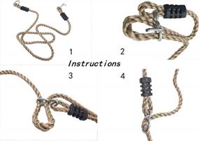 img 2 attached to Sturdy And Versatile Hanging Strap - KINSPORY'S Length Adjustable Nylon Rope For Playsets, Swings And Hammocks With 300 Lbs Weight Limit - 40 Inches Long