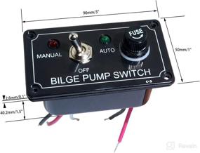 img 2 attached to 🔘 Boeray Rocker Toggle Switch Panel with Fuse, 12V 24V Max 15A, Waterproof Marine ON/Off Switch Panel