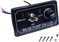 🔘 boeray rocker toggle switch panel with fuse, 12v 24v max 15a, waterproof marine on/off switch panel logo