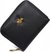 imeetu rfid credit card holder leather zipper card case wallet 24 card slots for women logo