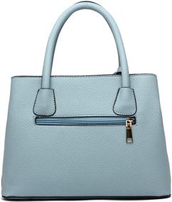 img 3 attached to Covelin Top Handle Handbag Durable Leather Women's Handbags & Wallets ~ Totes