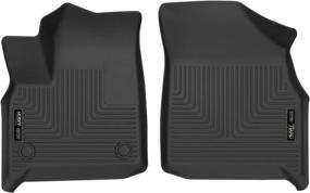 img 4 attached to 🚗 Husky Liners Weatherbeater Series Front Floor Liners - Black, 13251, Compatible with 2018-2021 Buick Enclave/Chevrolet Traverse - 2 Pieces