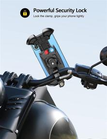 img 2 attached to 📲 Viccux Motorcycle Phone Mount, Enhanced Stability [No Falling Off] [Zero Shaking] [Effortless Install & Removal] Adjustable Bike Phone Mount, Scooter Bicycle Phone Holder Compatible with iPhone 13 Pro Max/12, Galaxy S20, 4.7-6.8’’