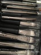 img 1 attached to Eigshow Professional Makeup Brush Set - 18Pcs Grey Brushes For Foundation, Powder, Blush & More! review by Doug Small