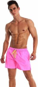 img 3 attached to Quick-Dry Men'S Swim Trunks With Mesh Lining - Stylish And Comfortable Beach Shorts For Swimwear And Bathing Suits