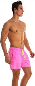img 2 attached to Quick-Dry Men'S Swim Trunks With Mesh Lining - Stylish And Comfortable Beach Shorts For Swimwear And Bathing Suits