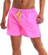 quick-dry men's swim trunks with mesh lining - stylish and comfortable beach shorts for swimwear and bathing suits logo