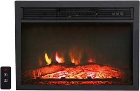 img 4 attached to 24" CSA Certified Electric Fireplace Insert W/ Remote, 1400W - 3 LED Flame Logs & Adjustable Heat
