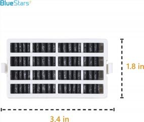 img 2 attached to 3-Pack Ultra Durable W10311524 Refrigerator Air Filter Replacement - Carbon Impregnated, Compatible With AIR1, W10315189 & W10335147