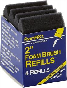 img 1 attached to FoamPRO 672-04 Foam Paint Brush Refills, 2 Inch ,Black