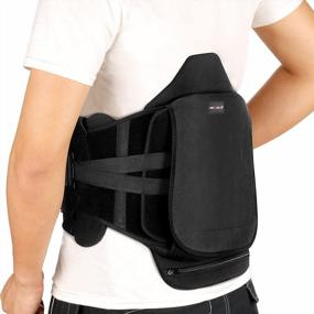 img 4 attached to NEENCA Medical LSO Back Brace With Removable Lumbar Pad - Lumbar Support For Pain Relief, Elders, Injuries, Herniated Discs, Sciatica, Scoliosis, Post Surgery & Fractures And More