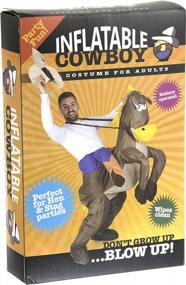 img 1 attached to Halloween Costume Must-Have: Gemmy Inflatable Cowboy Outfit With Horse Dress-Up