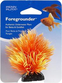 img 1 attached to 🌈 Colorful Pen-Plax Fan Bush & Orange Betta Plant: Vibrant Décor for Your Aquarium