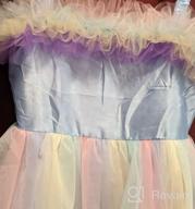img 1 attached to Unicorn Princess Costume For Birthday Pageant Party & Dance Performance - MYRISAM Long Maxi Tulle Fancy Dress Up Outfits review by Justin Malkowski
