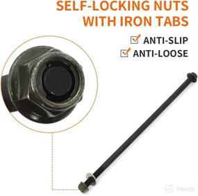 img 2 attached to 🔩 High Quality Front Control A-Arm Bolt Flange Hex Head Bolt Kit for Polaris UTV's 2009-2017 RZR Ranger 570 800 900 1000 Diesel XP 7519087 (Bolt+Washer+Nut)