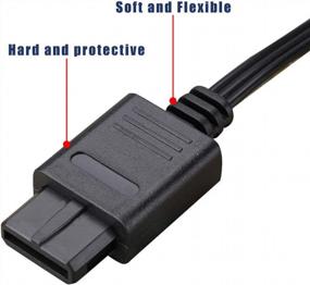 img 1 attached to 6Ft AV Cable Composite Video Cord For Nintendo 64/N64/GameCube/SNES TV Games