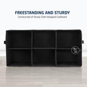 img 1 attached to 👞 Effortless Organization: Freestanding Shoe Organizer with 6 Big Sections - No Tools Required, Perfect for Men's Shoes & Accessories, Compact Design for Entryways & Closets, Durable & Foldable