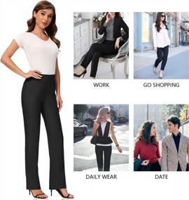 img 1 attached to Feel Comfortable And Confident With V VOCNI Women'S Bootcut Dress Pants – Perfect For Curvy Women!