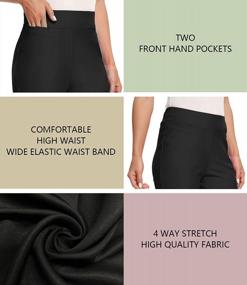 img 3 attached to Feel Comfortable And Confident With V VOCNI Women'S Bootcut Dress Pants – Perfect For Curvy Women!