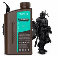 биоразлагаемая смола для 3d-принтеров sunlu: быстрое отверждение, экологичность, низкая усадка, 1 кг черного цвета для 3d-печати lcd/dlp/sla логотип