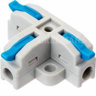 effortlessly split and connect wires with gkeemars 3-way t-shape connectors - 20pcs in blue, for 24-12 awg circuits logo