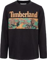 timberland sleeve graphic t shirt medium boys' clothing ~ tops, tees & shirts logo